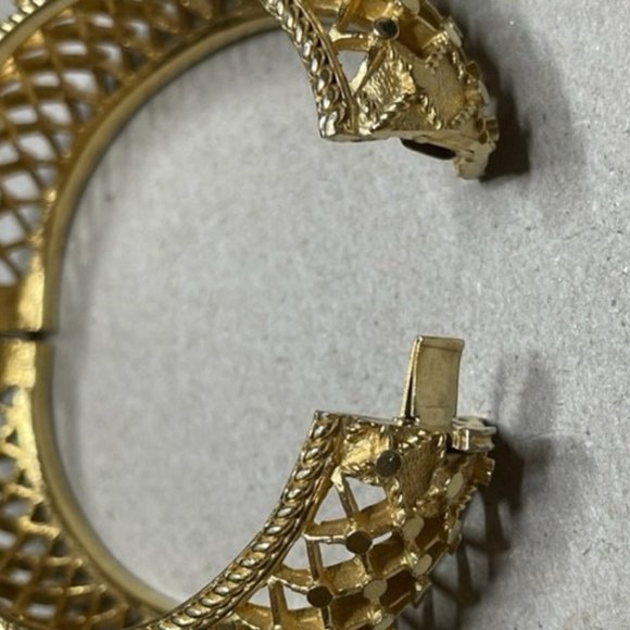 Marcel Boucher Gilded Gold Trellis Bracelet 1950's in Perfect Condition - Picture 5 of 14